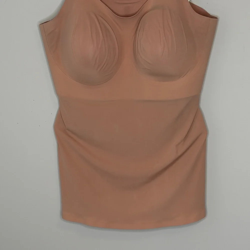 Evelyn & Bobbie Structured Scoop Bra Tank Nude Seamless Camisole 2XL - Picture 4 of 7